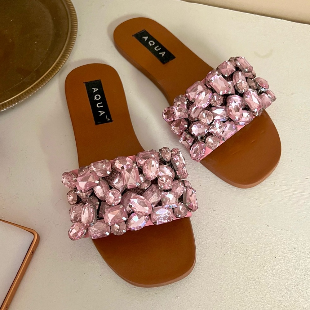 Pink Jewel Beaded Sandal